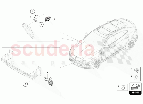 Part Diagram for Lamborghini 5Q0951605A