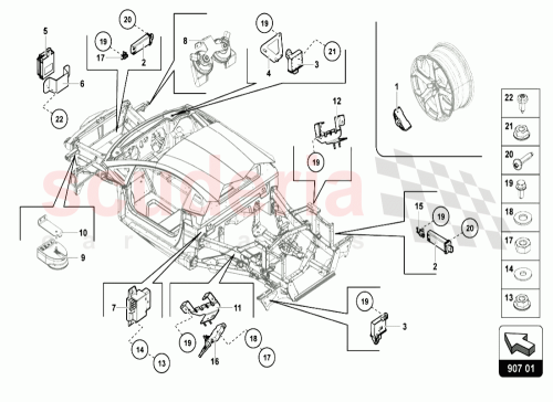 Part Diagram for Lamborghini 8K0906093E