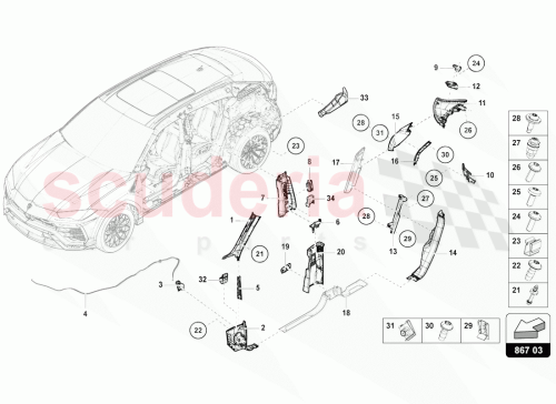 Part Diagram for Lamborghini WHT007506