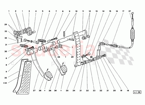 Part Diagram for Lamborghini 0042004879