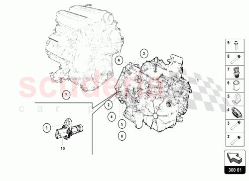 Part Diagram for Lamborghini 0BZ300041F001