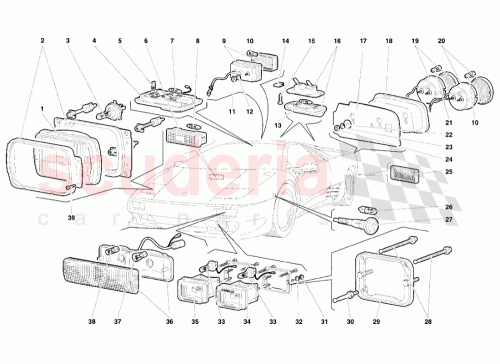 Part Diagram for Lamborghini 006334454