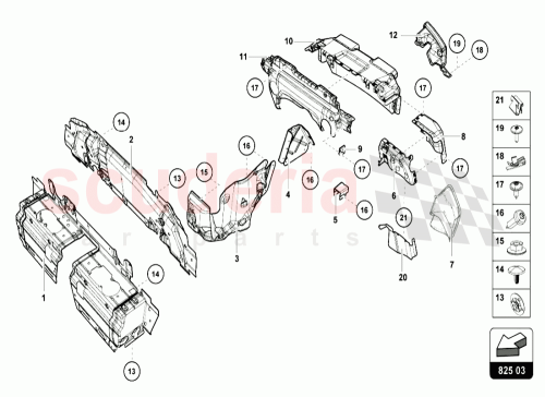 Part Diagram for Lamborghini 4T8825237C