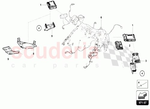 Part Diagram for Lamborghini 4T0927109A