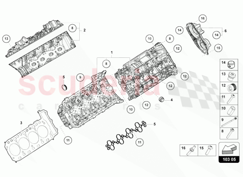 Part Diagram for Lamborghini 0P2103383E