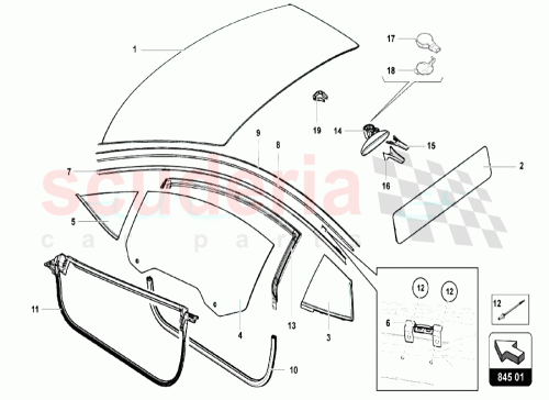 Part Diagram for Lamborghini 476831707B