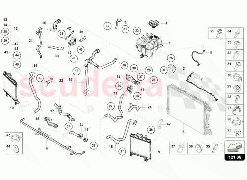 Part Diagram for Lamborghini 4M0121218G