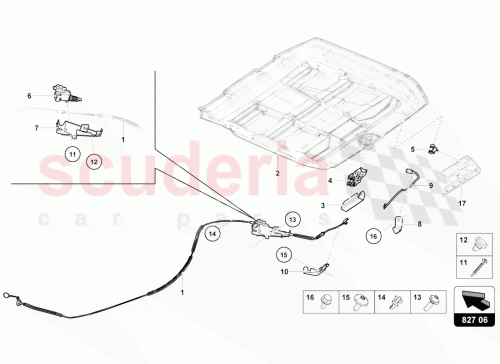 Part Diagram for Lamborghini 4T7827531B
