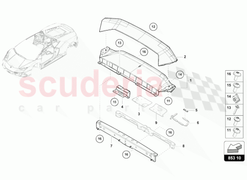 Part Diagram for Lamborghini 4T0867528