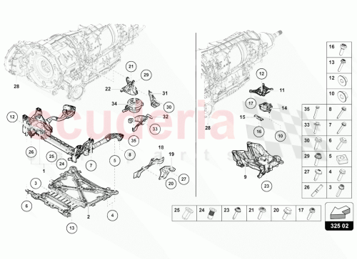 Part Diagram for Lamborghini 4M0399299F
