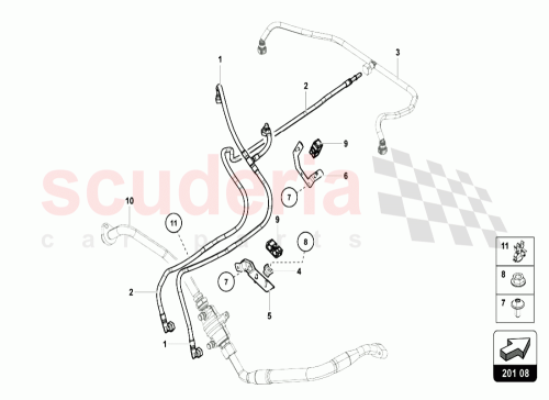 Part Diagram for Lamborghini 8E0201190S