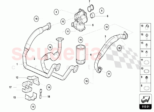 Part Diagram for Lamborghini 470115664C