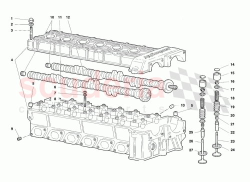 Part Diagram for Lamborghini 001220877