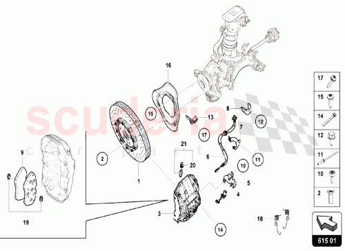 Part Diagram for Lamborghini 4E0927804F