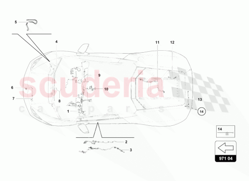 Part Diagram for Lamborghini 4T1971051AN