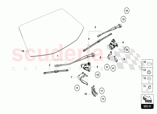 Part Diagram for Lamborghini 4T2955406