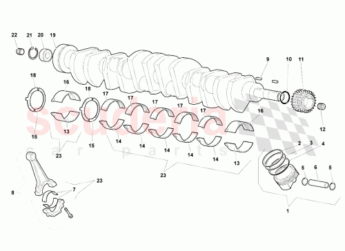 Part Diagram for Lamborghini 07M105401
