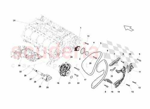 Part Diagram for Lamborghini 07L109359T