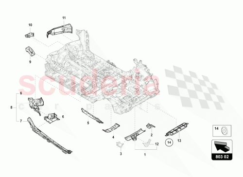 Part Diagram for Lamborghini 4M0803613R