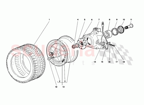 Part Diagram for Lamborghini 0051005003
