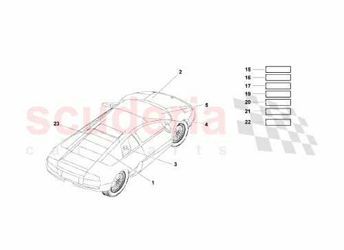 Part Diagram for Lamborghini 400010377R