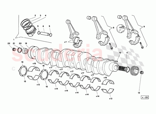 Part Diagram for Lamborghini 008701603