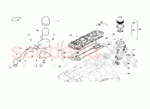 Part Diagram for Lamborghini 077103175B