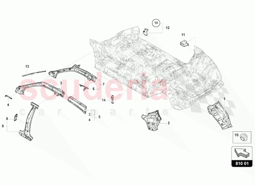 Part Diagram for Lamborghini 4ML810283B