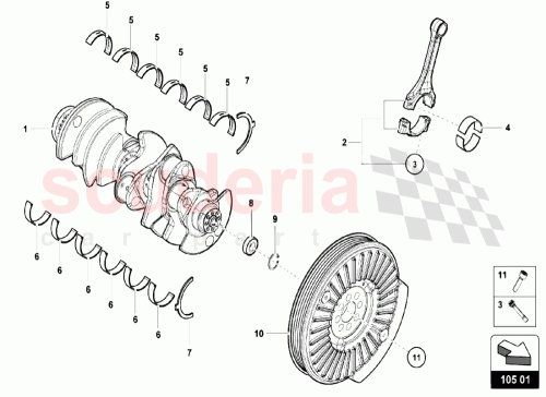 Part Diagram for Lamborghini N0123031