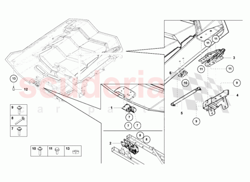 Part Diagram for Lamborghini 470827393B