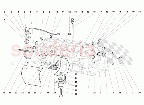 Part Diagram for Lamborghini 001535288