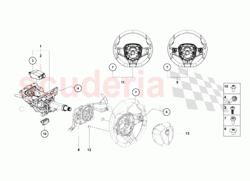 Part Diagram for Lamborghini 8K0905852D