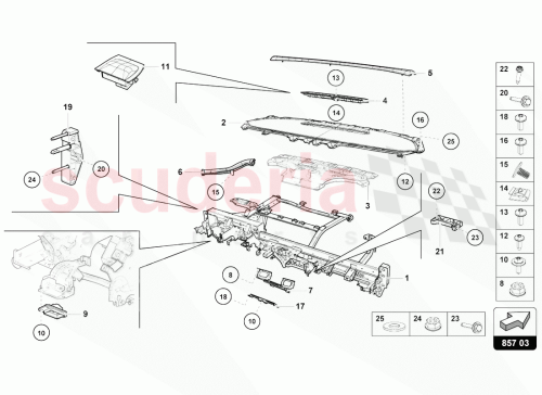 Part Diagram for Lamborghini 4T2857003D