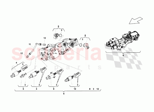 Part Diagram for Lamborghini 086927333B