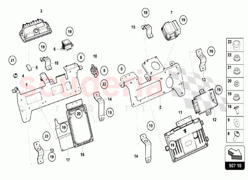 Part Diagram for Lamborghini 470959433F