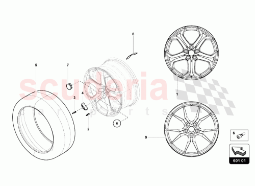 Part Diagram for Lamborghini 0R8340037