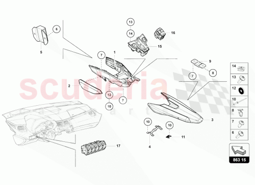 Part Diagram for Lamborghini 471863242K