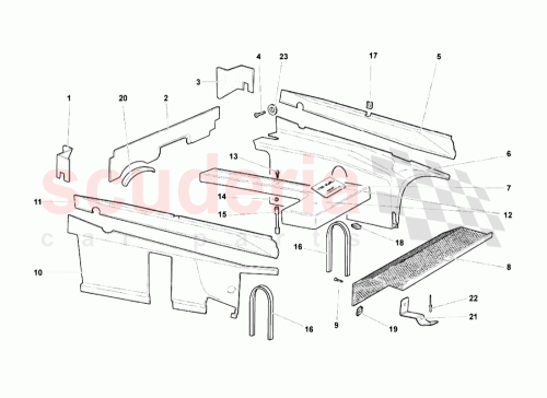 Part Diagram for Lamborghini 418103781A