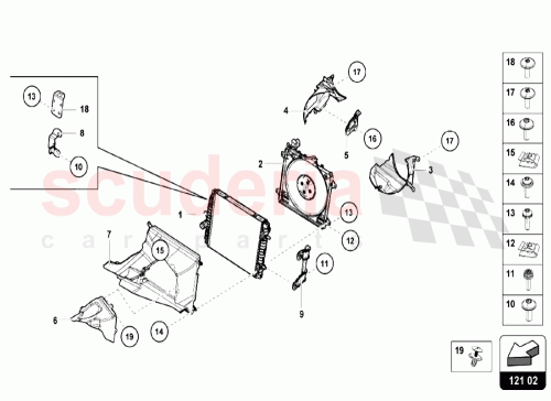Part Diagram for Lamborghini 4S0121203C