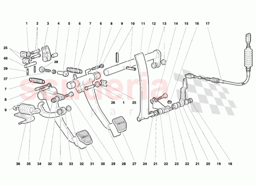 Part Diagram for Lamborghini 001321270
