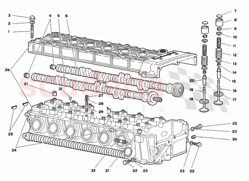 Part Diagram for Lamborghini 001236473