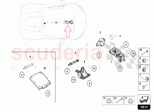 Part Diagram for Lamborghini 4S0599288A