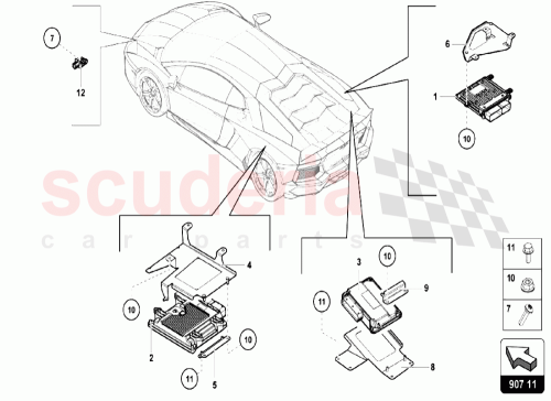 Part Diagram for Lamborghini 470927743C