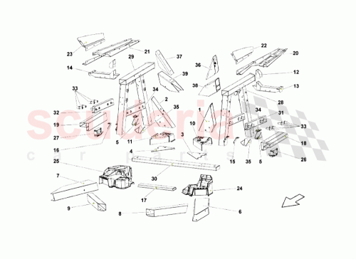 Part Diagram for Lamborghini 400803330D