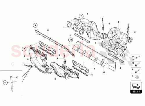 Part Diagram for Lamborghini 07M253709A
