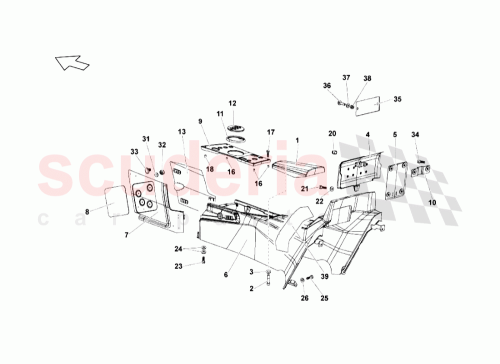 Part Diagram for Lamborghini 418858670A