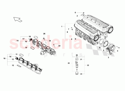 Part Diagram for Lamborghini 07L133109T