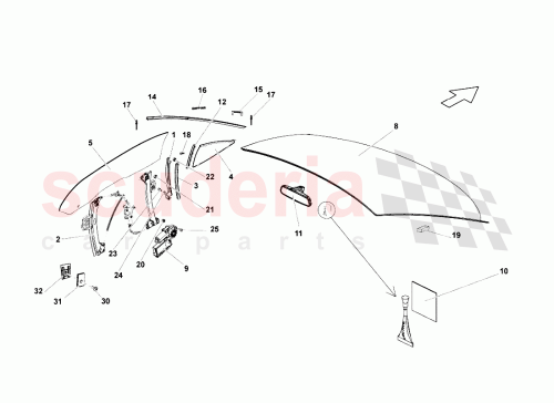 Part Diagram for Lamborghini 400867172D