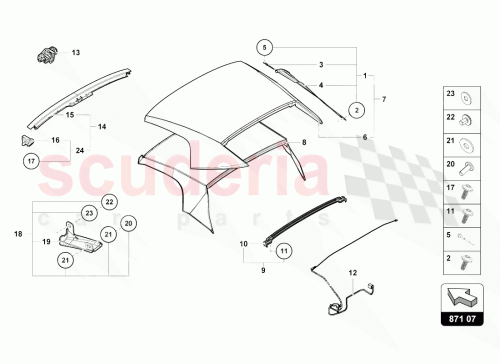 Part Diagram for Lamborghini 4T7871375
