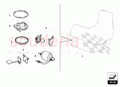 Part Diagram for Lamborghini 4S0201319C